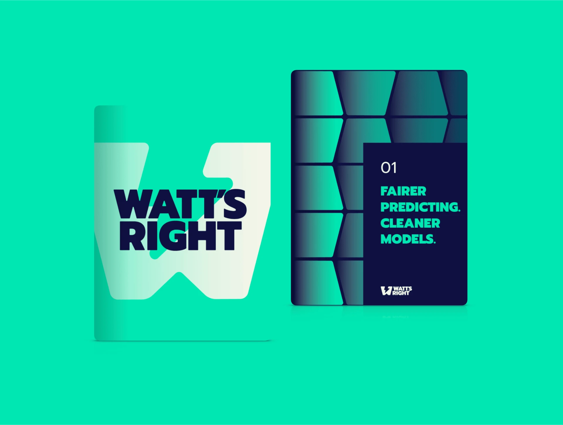 Watt's Right-merkidentiteit en logo