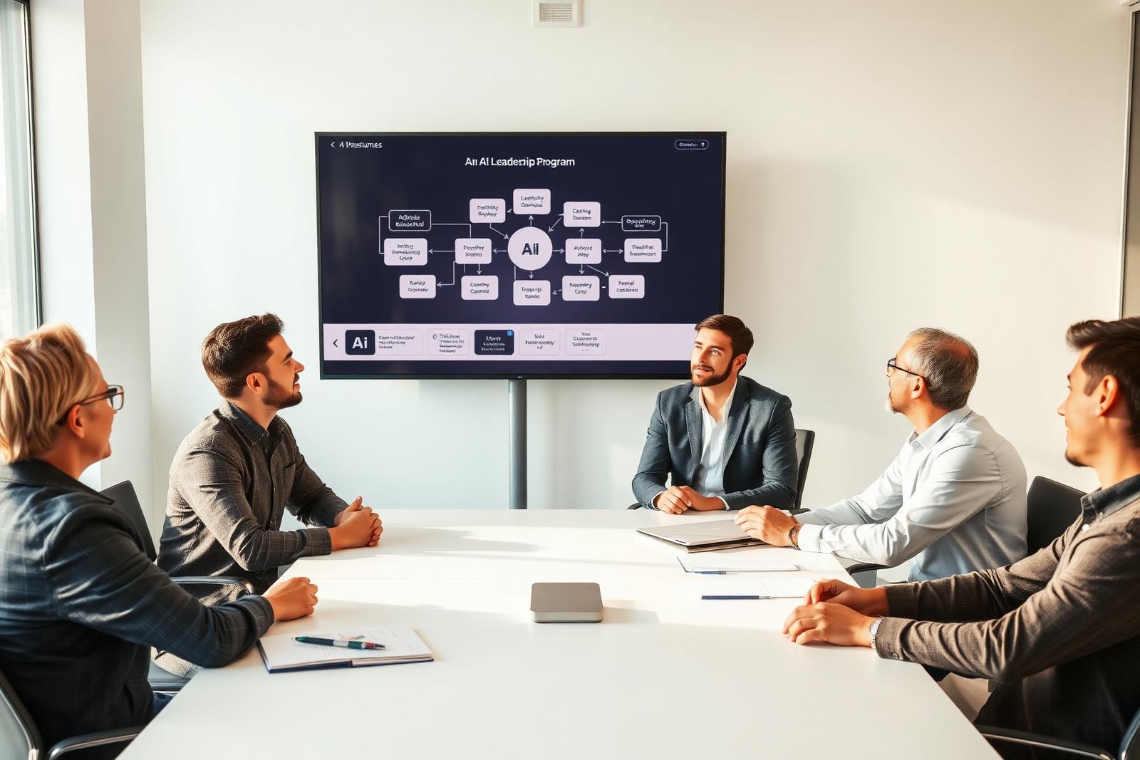 AI-leadership workshop met managers