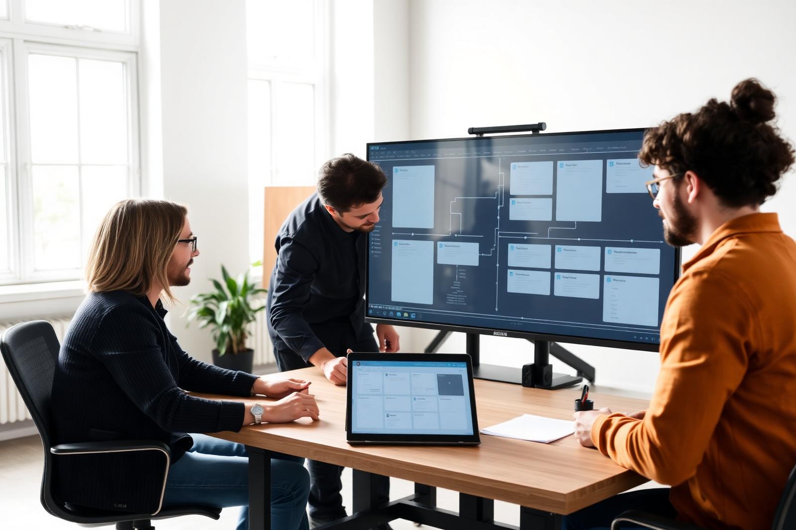 Team ontwerpt een maatwerk AI-workflow